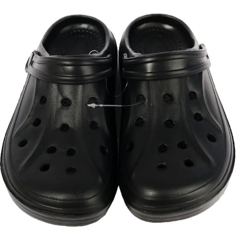 MĘSKIE KLAPKI Ogrodowe/Basenowe Buty LEKKIE Chodaki PIANKOWE 43 - CZARNE