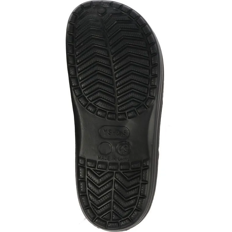 MĘSKIE KLAPKI Ogrodowe/Basenowe Buty LEKKIE Chodaki PIANKOWE 43 - CZARNE