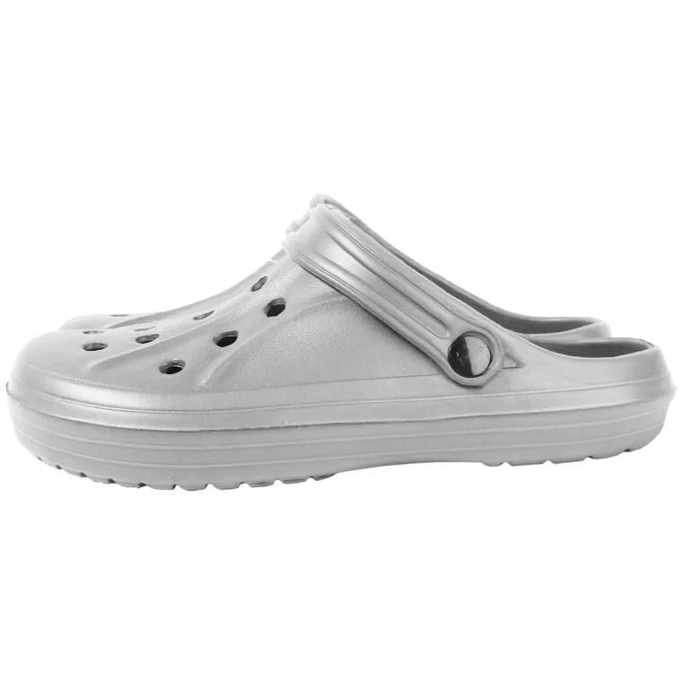 MĘSKIE KLAPKI Ogrodowe/Basenowe Buty LEKKIE Chodaki PIANKOWE 40 - SZARE