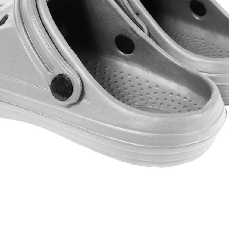 MĘSKIE KLAPKI Ogrodowe/Basenowe Buty LEKKIE Chodaki PIANKOWE 40 - SZARE