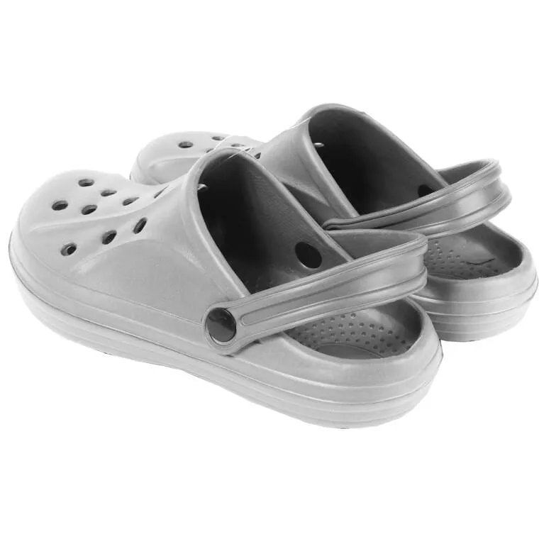 MĘSKIE KLAPKI Ogrodowe/Basenowe Buty LEKKIE Chodaki PIANKOWE 40 - SZARE