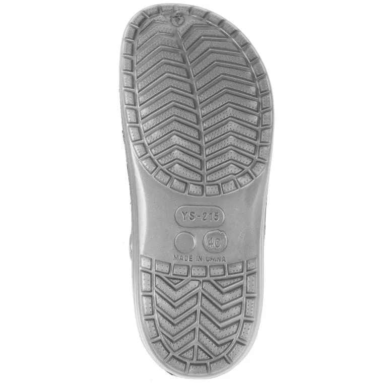 MĘSKIE KLAPKI Ogrodowe/Basenowe Buty LEKKIE Chodaki PIANKOWE 40 - SZARE