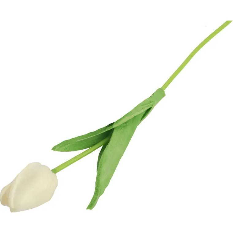 Tulipan Gumowany Pojedynka Kolor - Biały
