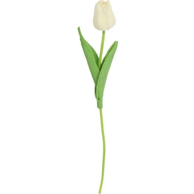 Tulipan Gumowany Pojedynka Kolor - Biały