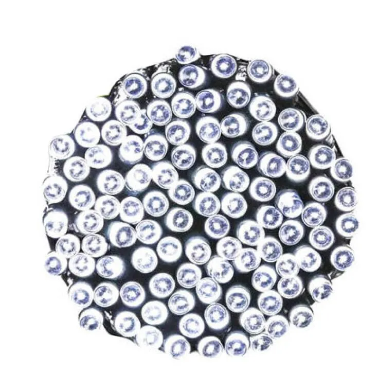 Kurtyna Świetlna Z 100 LED, Zewnętrzna, Łączalna, Odporna Na Warunki Atmosferyczne, IP44 - Biała