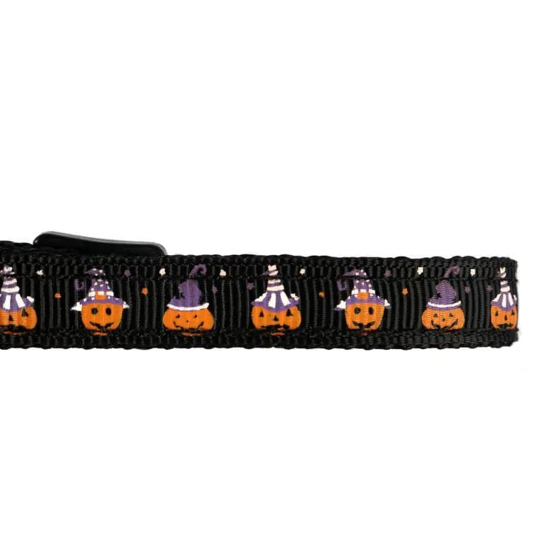 Obroża Ze Wzorem HALLOWEEN - Czarna
