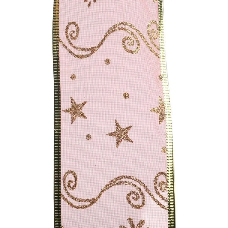 Wstążka Dekoracyjna 6.5 cm Na Szpuli - Czerwona
