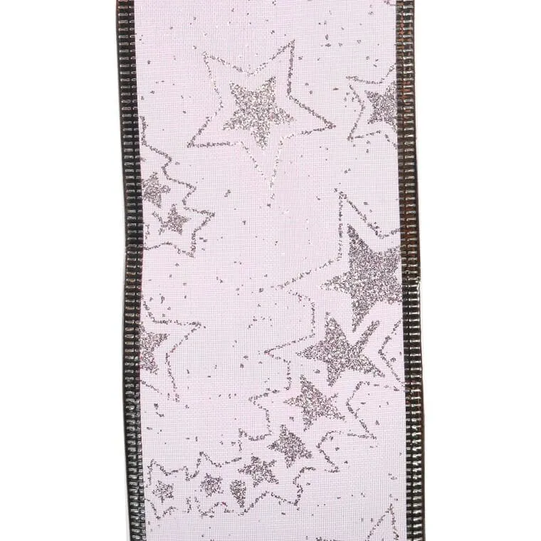 Wstążka Dekoracyjna 6.5 cm Na Szpuli - Fioletowa