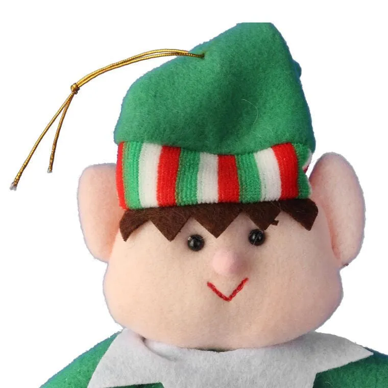 Elf Bożonarodzeniowy Do Zawieszenia 30 cm - Zielony