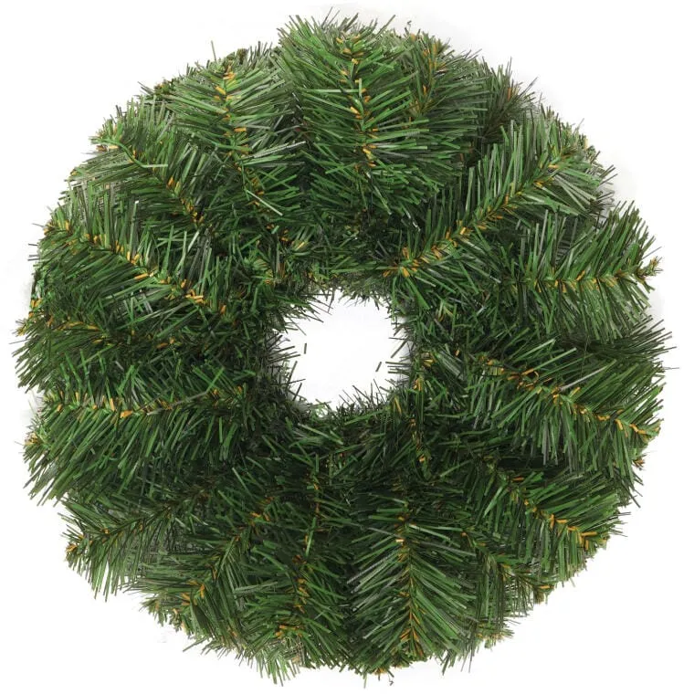 Wianek Z Naturalnego Świerka, Zielony, Średnica 30 cm, PRODUKCJA WŁASNA