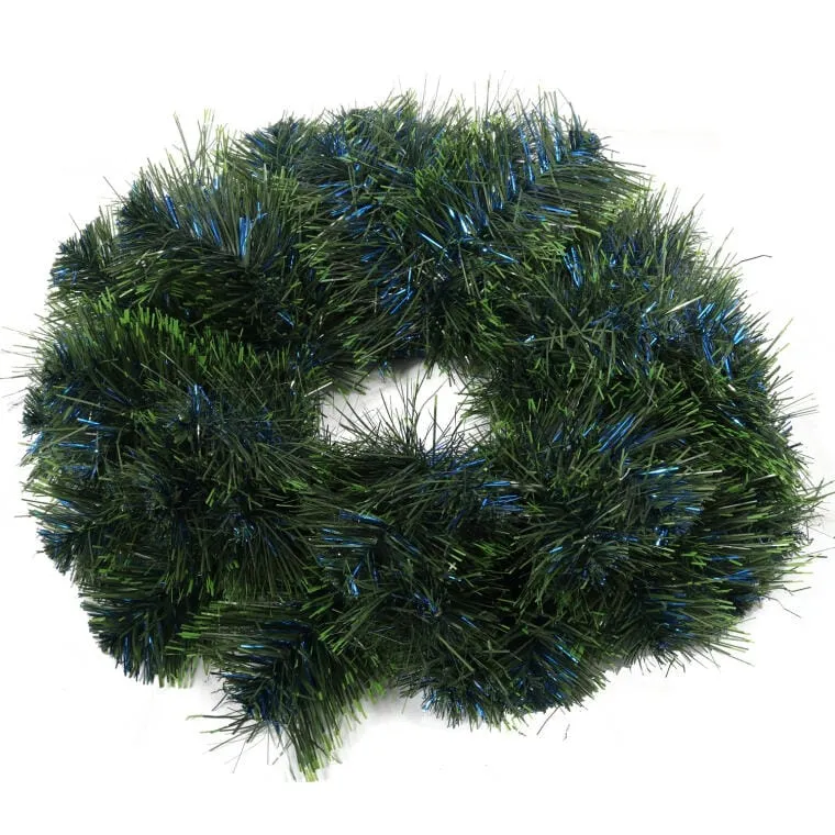Świerkowy Wianek IGA SELEDYNOWO - NIEBIESKI 35 cm - Zielony, Naturalny I Modelowalny