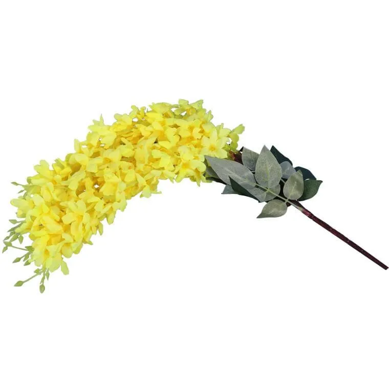 Bukiet Sztucznych Bzów W Kolorze Żółtym, Wysokość 54 cm