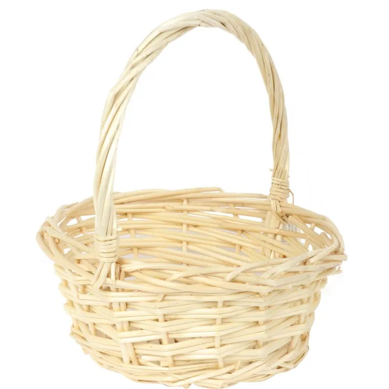 Koszyk Wielkanocny Naturalny Do Święconki FI21 cm WYS 24cm
