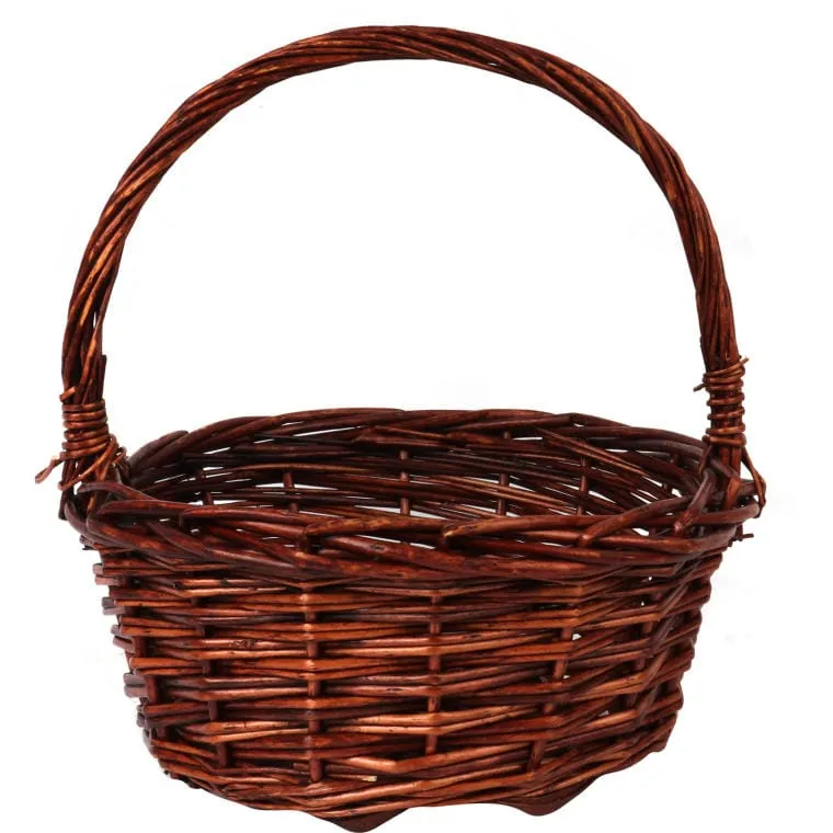 Koszyk Wielkanocny Naturalny Do Święconki FI23CM WYS 24cm