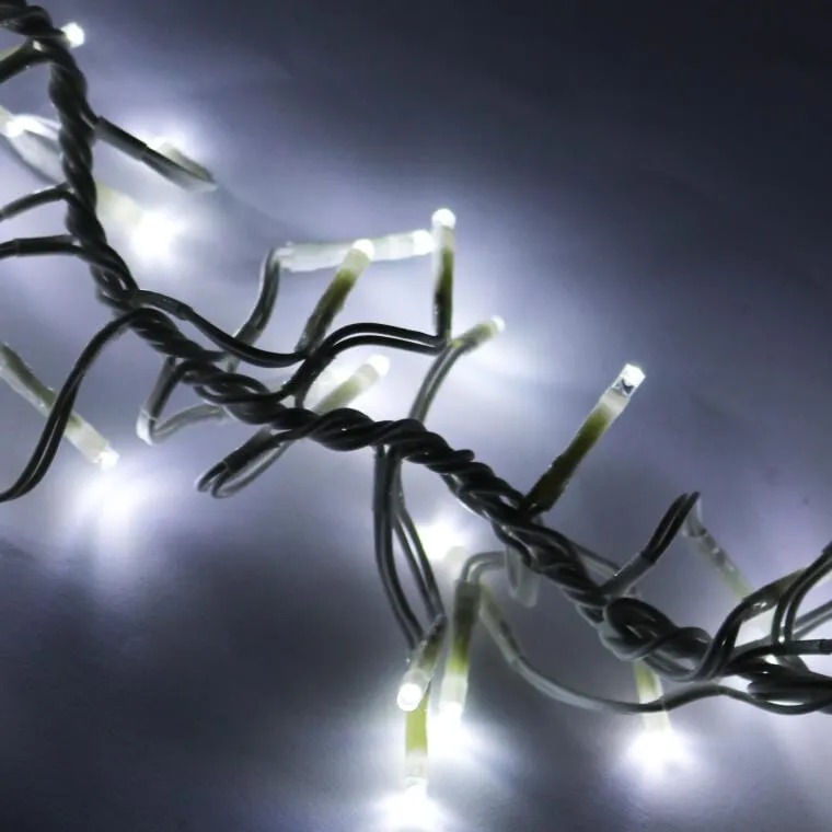 Lampki Choinkowe 288 LED Typu Gąsienica W Kolorze Białym 2 m