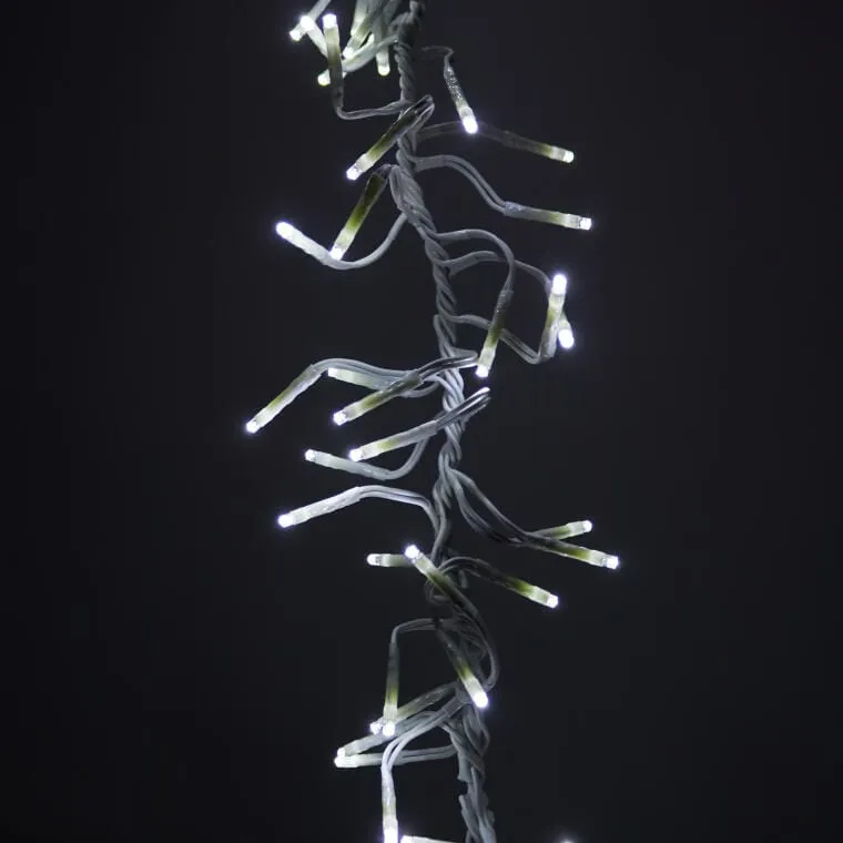 Lampki Choinkowe 288 LED Typu Gąsienica W Kolorze Białym 2 m