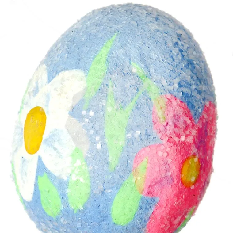 Jajka Lukrowane Zawieszki Zestaw 12 Sztuk 4cm Niebieskie