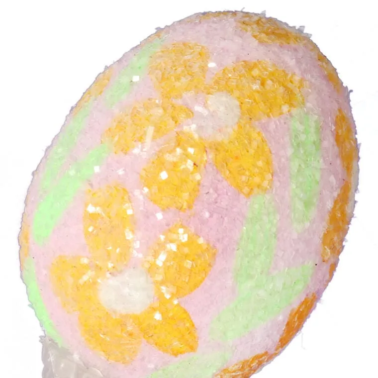 Jajka Lukrowane Zawieszki Zestaw 12 Sztuk 4cm - Różowe