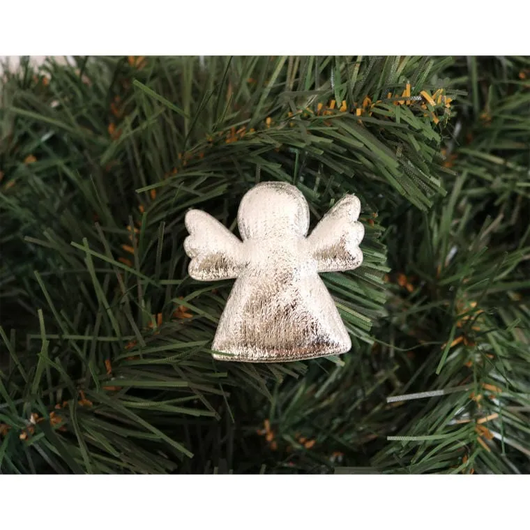 Komplet 6 Srebrnych Naklejek Aniołków O Wielkości 4 cm