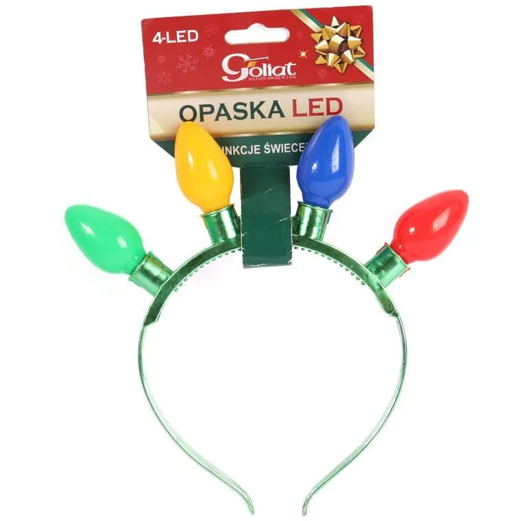 Zabawna Wielofunkcyjna Opaska Na Głowę Z Kolorowymi LED