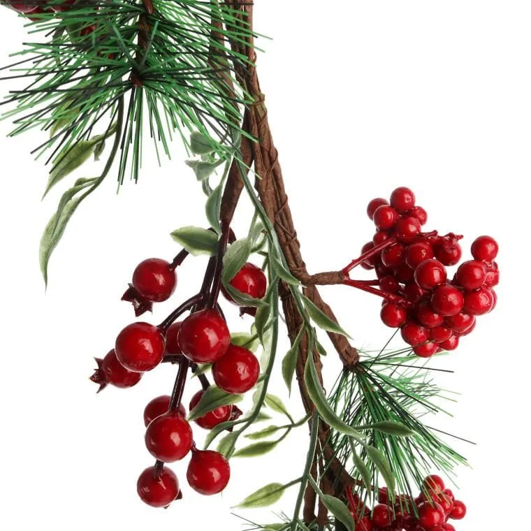 Girlanda Z Jarzębiną Ozdoba Świąteczna Bożonarodzeniowa 148 cm