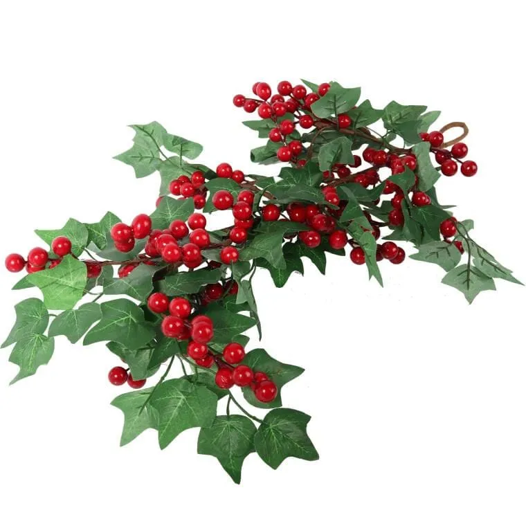 Dekoracja Z Jarzębiny Do Zawieszenia 60 cm