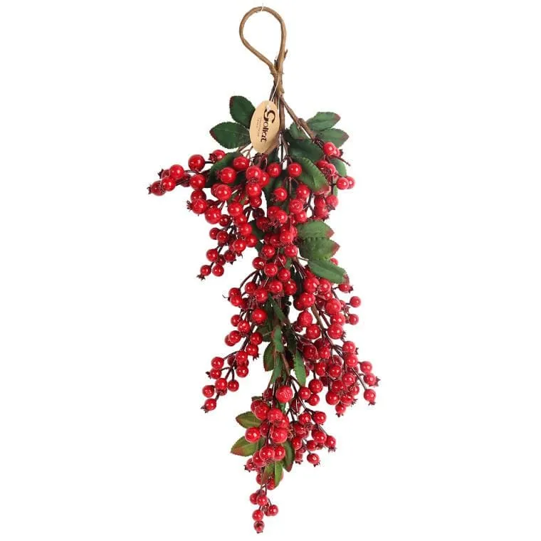 Dekoracja Z Jarzębiny Do Zawieszenia 60 cm II