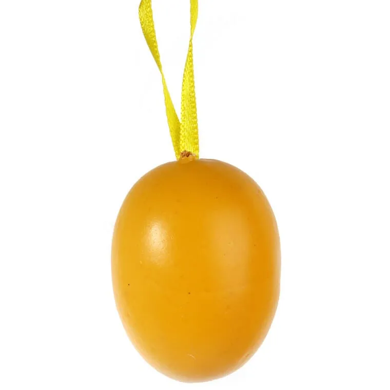 Jajka Plastikowe Zawieszki Zestaw 6 Sztuk 5cm - Żółte