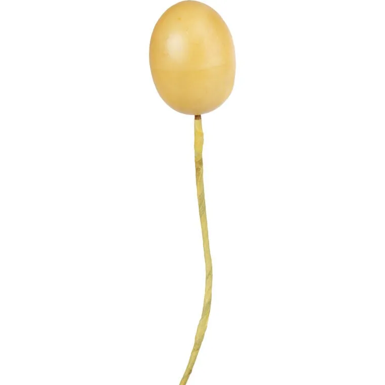 Zestaw Wielkanocnych Jajek Plastikowych Na Piku, 6 Sztuk, Brązowych, 3,5 cm