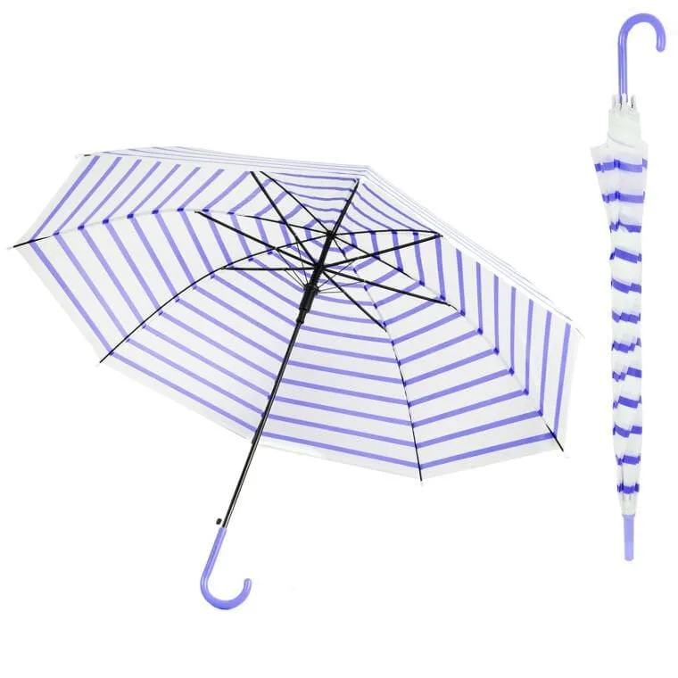 Parasol Parasolka Dla Dziewczynki Paski - Fioletowe