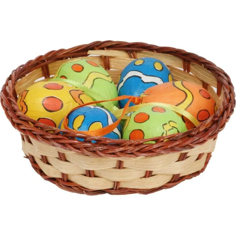 Jajka W Koszyczku 6 szt 4 CM/1