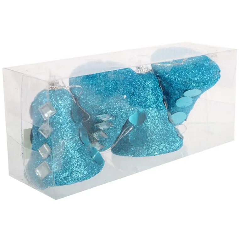 KPL.4 Bombek Plastikowych Dzwony 8 cm - Turkusowe