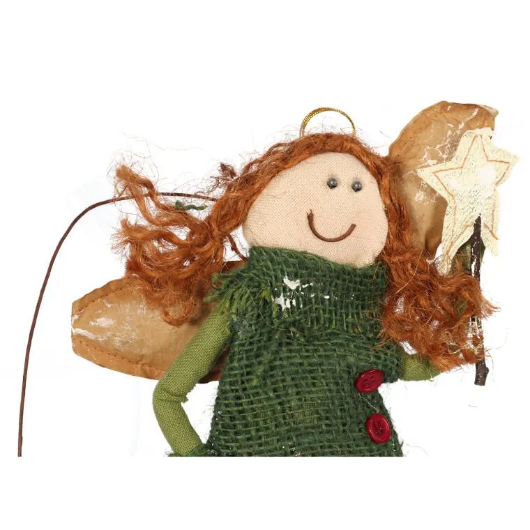 Anioł Figurka Zawieszka Szerokość 29 cm - Zielony
