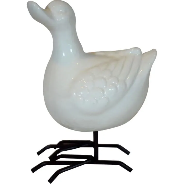 Ozdobna Kaczka 12 cm - Biała