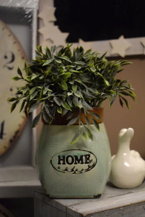Osłonka Ceramiczna Home W Miętowym Kolorze 10x10 cm
