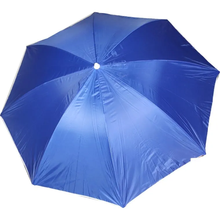 Parasol Plażowy O Średnicy 180 cm Z Regulowaną Wysokością I Mocną Tkaniną 170T - Niebieski