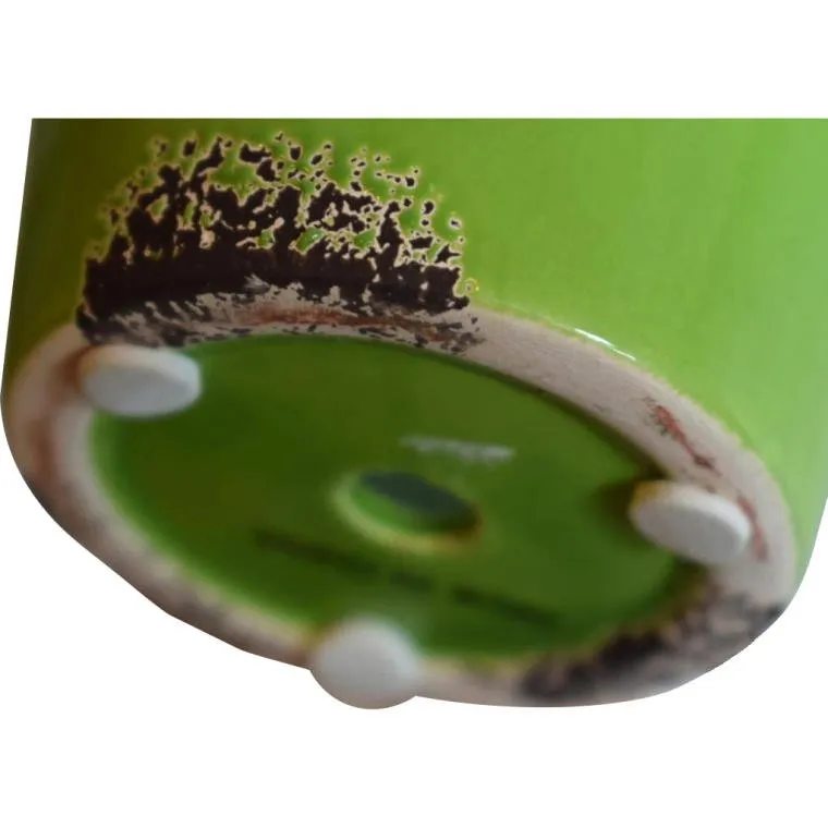 Osłonka Ceramiczna 'Vintage' W Kolorze Zielonym O Wysokości 10,5 cm