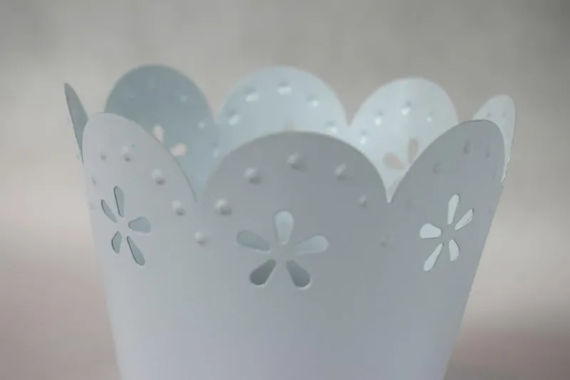 Osłonka Vintage Na Rośliny I Zioła Z Aluminiowej Koronki