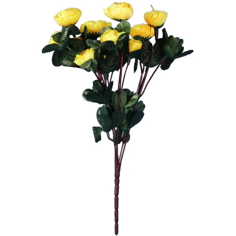Bukiet Kamelii 35 cm Kolor - Żółty