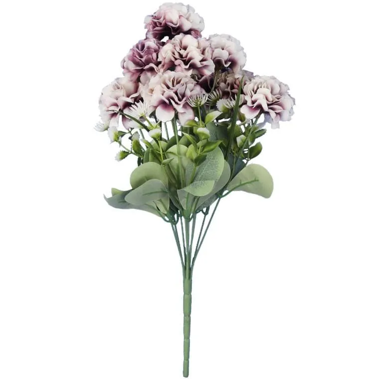 Bukiet 10 Chryzantem 43 cm Kolor Jasny Fiolet