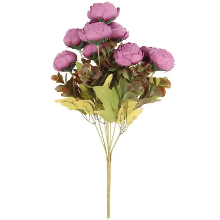 Bukiet 9 Kaczeńcy Jesiennych 40 cm Kolor - Fioletowy