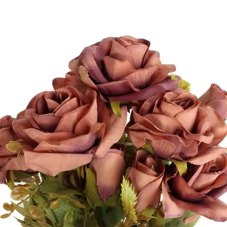 Bukiet 11 Róż 44 cm Kolor Pudrowy Róż
