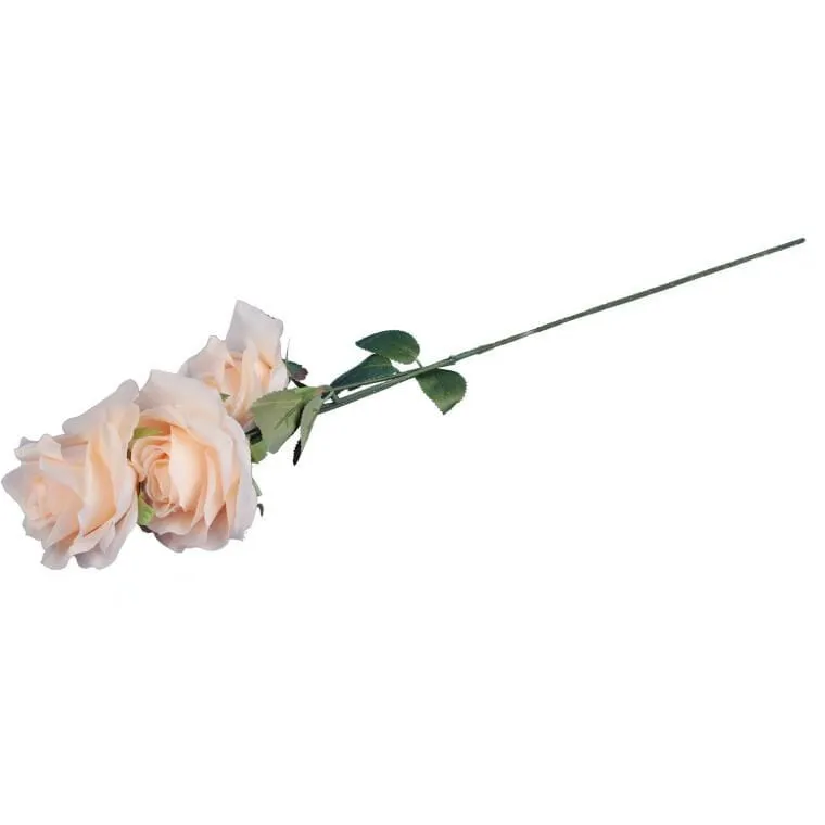 Gałązka 3 Róż 66 cm Kolor Krem