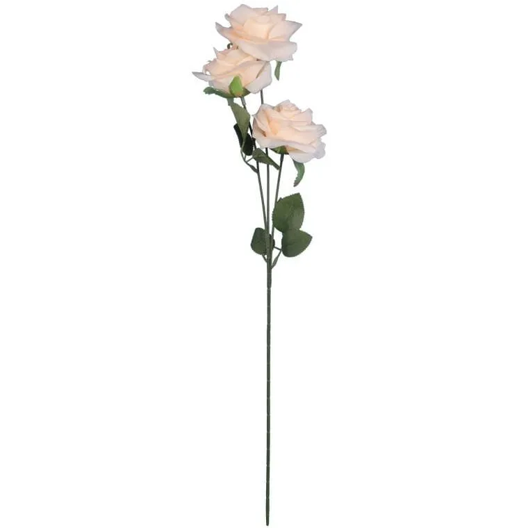 Gałązka 3 Róż 66 cm Kolor Krem