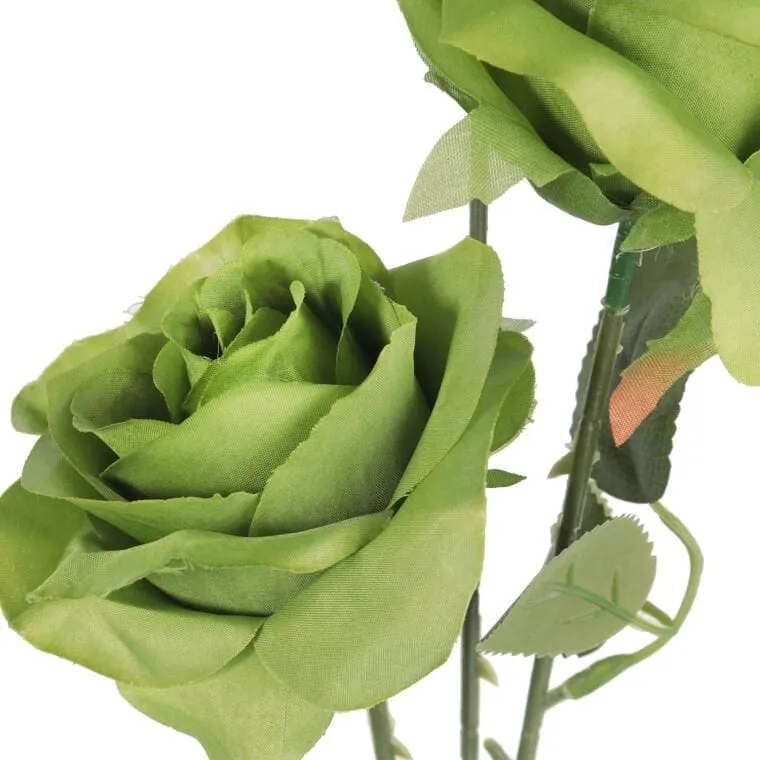 Gałązka 3 Róż 66 cm Kolor - Zielony