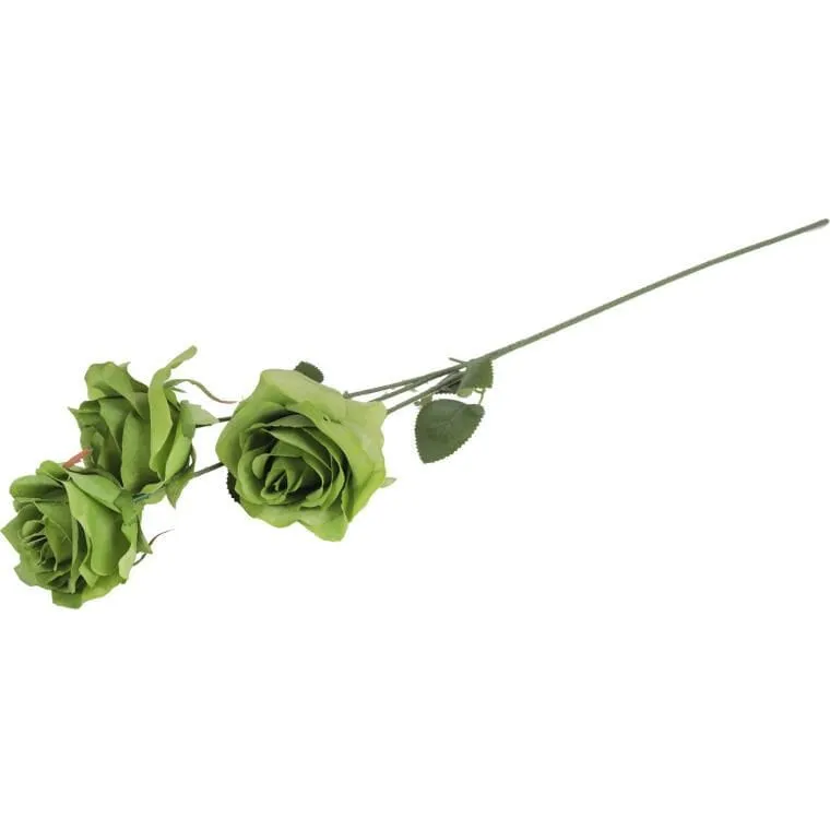 Gałązka 3 Róż 66 cm Kolor - Zielony
