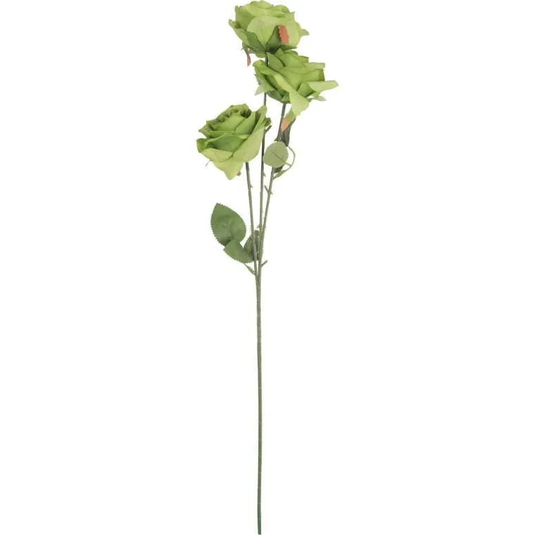 Gałązka 3 Róż 66 cm Kolor - Zielony