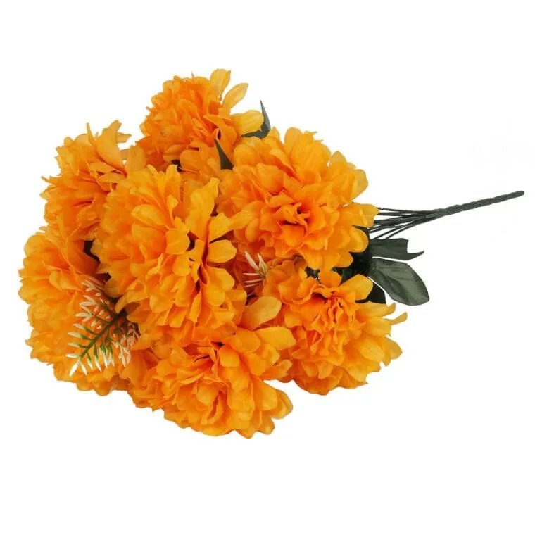Bukiet 12 Chryzantem 52 cm Kolor - Pomarańczowy