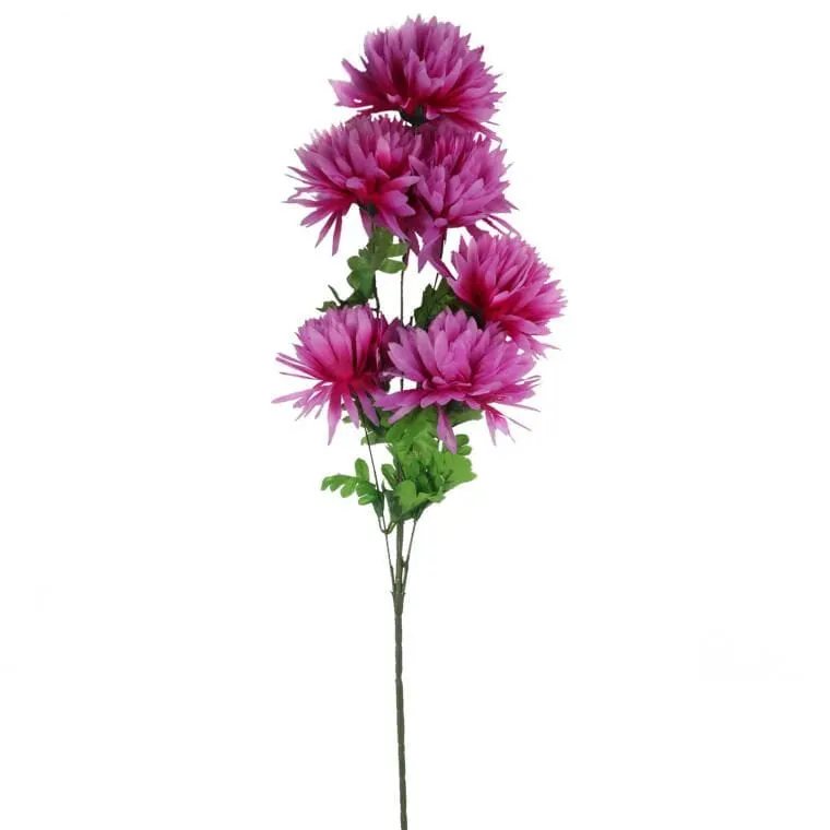 Bukiet 7 Chryzantem 80 cm Kolor - Fioletowy