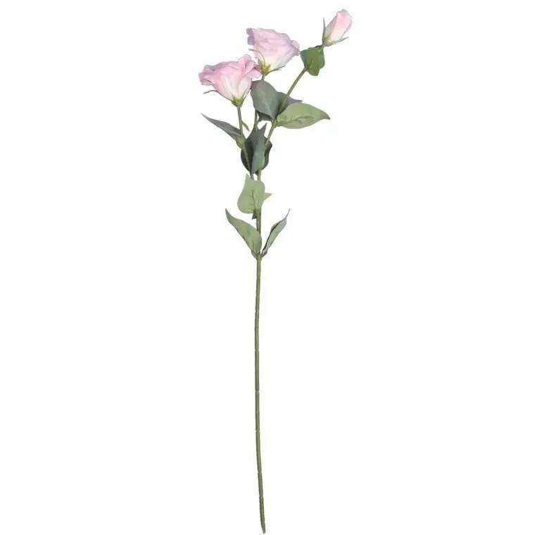 Sztuczna Gałązka Kwiatu Eustomy W Kolorze Jasno Różowym 72 cm